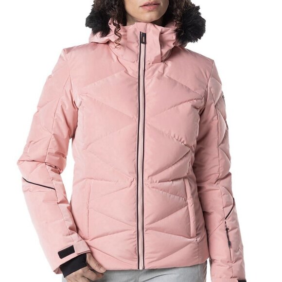 Rossignol Jacket Size XS Womens Cooper Pink Staci Pearly Full Zip Black $350